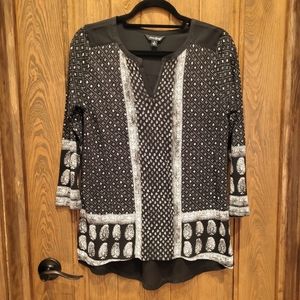 Lucky Brand Print Tunic Top
